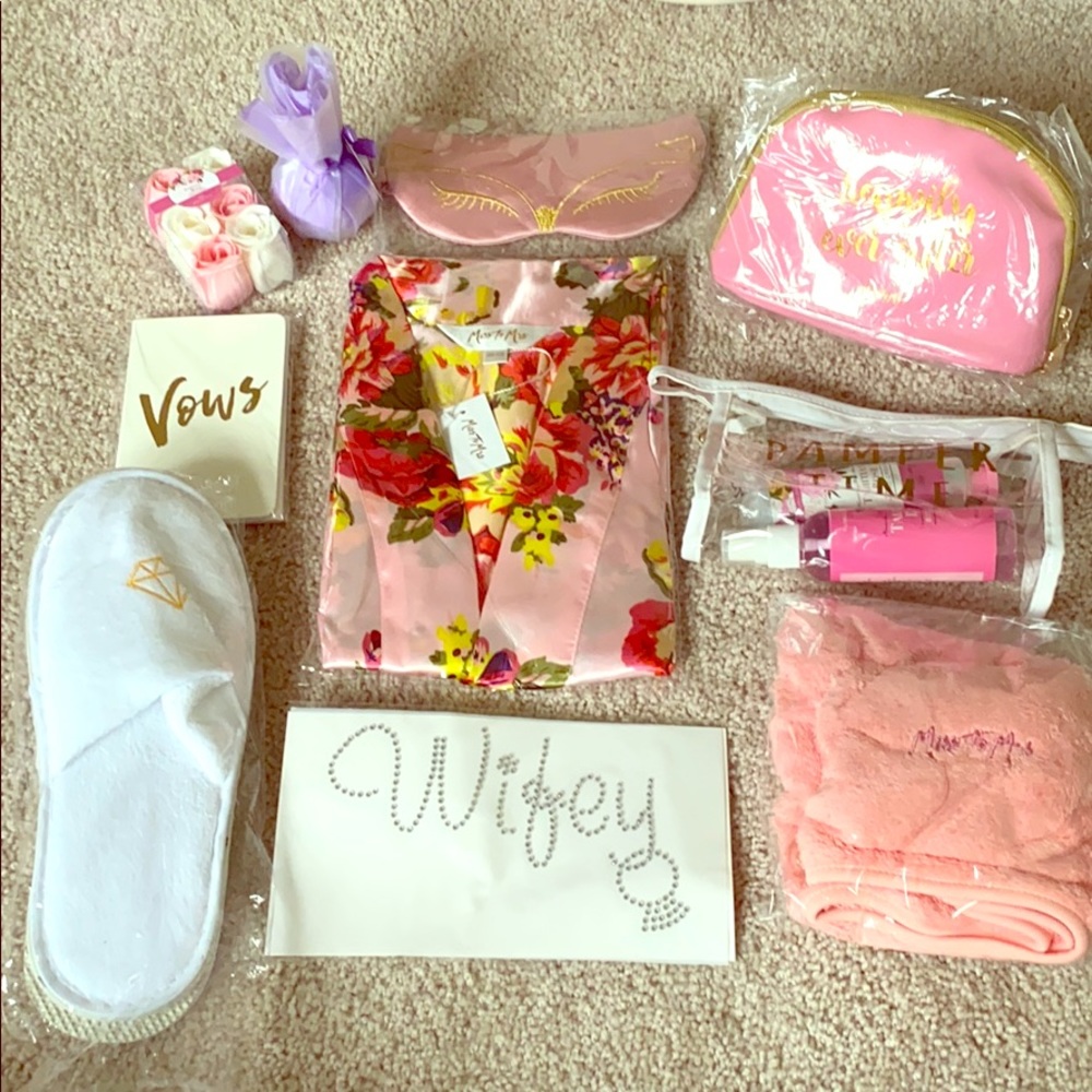 Ms. To Mrs. assorted bride goodies